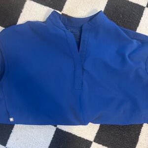 FIGS royal Blue scrubs 
Small Rafaela top and medium Zamora HW joggers